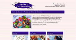 Desktop Screenshot of nandascakedecorations.com.au